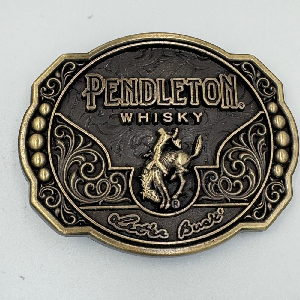 Montana Silversmiths Pendleton Whisky 2024 Edition‎ Belt Buckle Let'er Buck